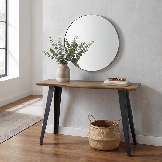 Nassau Wave Edge Console Table - Oak