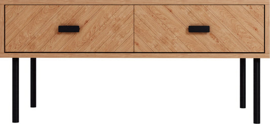 Leon 2 Drawer Coffee Table Medium Oak Effect 2023 03 Dx