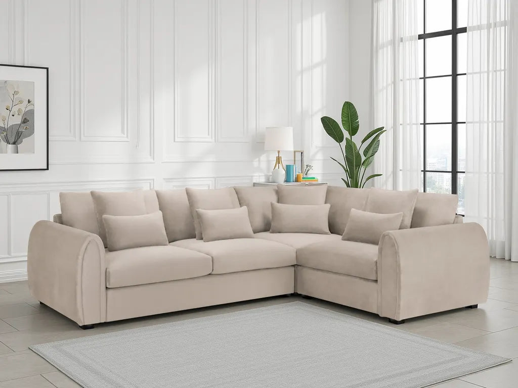 Mirabel Corner Sofa – Mocha (Left or Right Hand Facing)