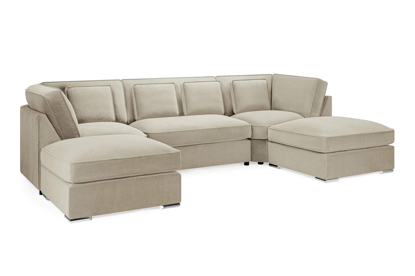 Belgravia U-Shape Corner Sofa – Beige