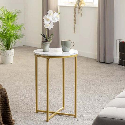 Dallas Side Table Marblegold Effect 2023 04