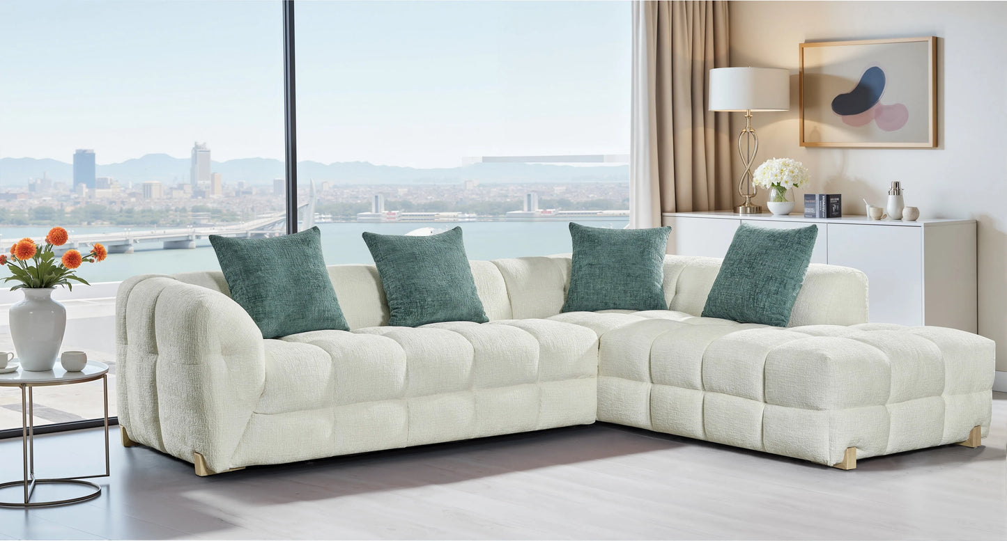 Genoa Corner Sofa – Beige