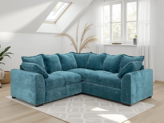 Colbee Large Corner Sofa – Teal