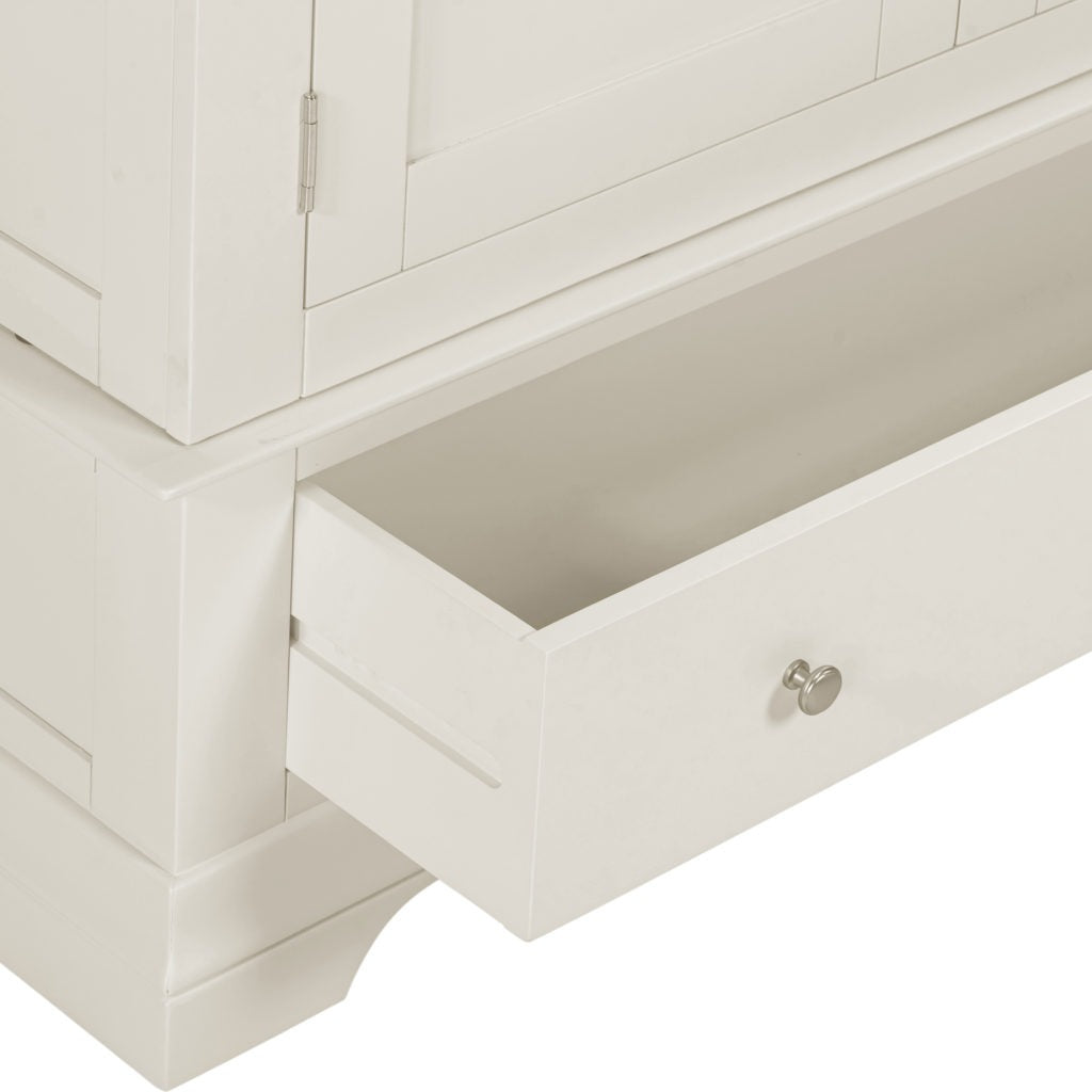 Bordeaux 3 Door Wardrobe – Ivory or Pebble Grey Finish