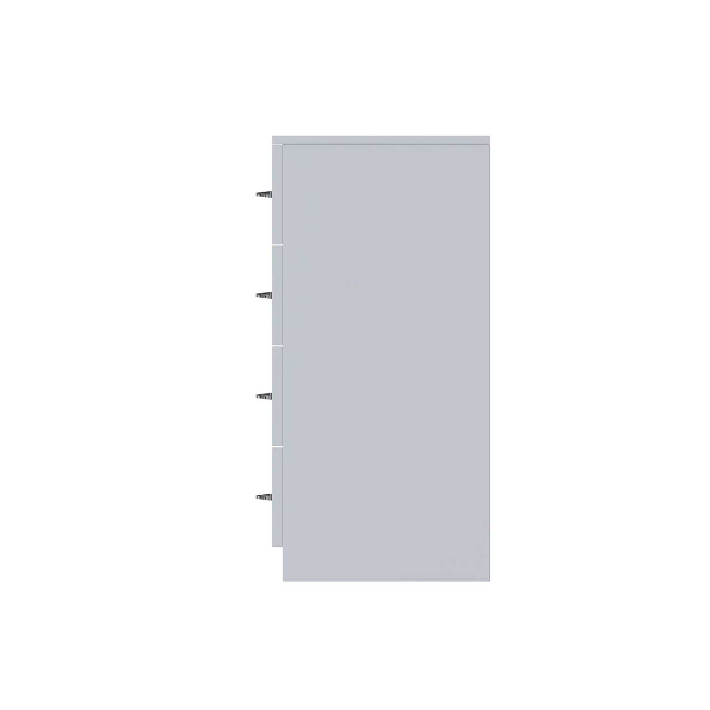 Chilton 8 Drawer Chest Of Drawers - Grey Gloss Front