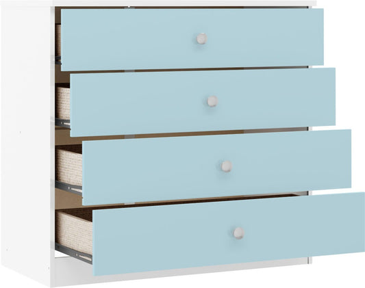 Denver 4 Drawer Chest – Multiple Gloss Finishes