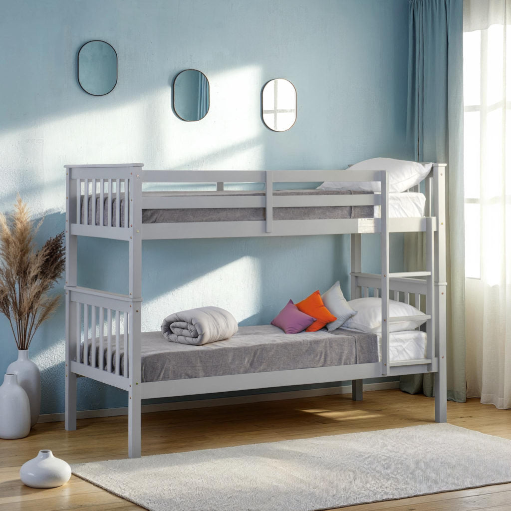 Erin 3' Bunk Bed Light Grey