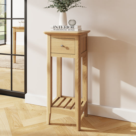 Newark Ash 1 Drawer Telephone Table