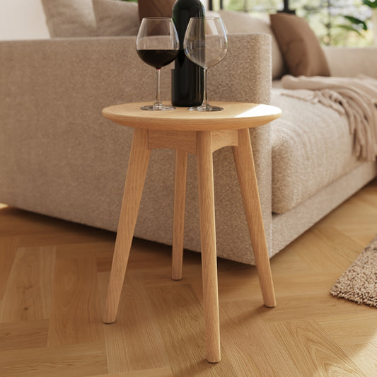 Newark Ash Round Wine Table