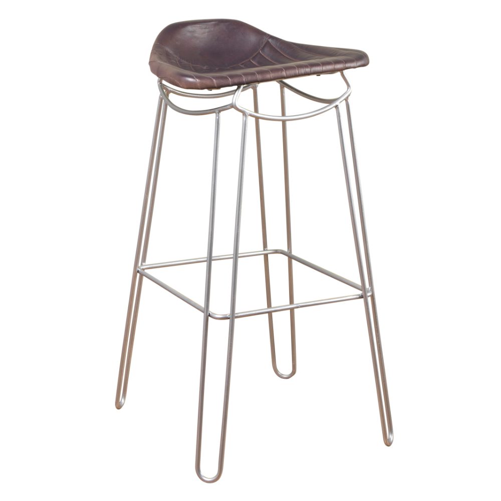 Artisan Breakfast Bar Stool Genuine Leather