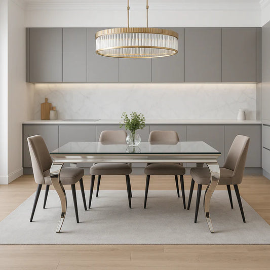 Lewis 1.2/1.5/1.8m Glass Dining Table