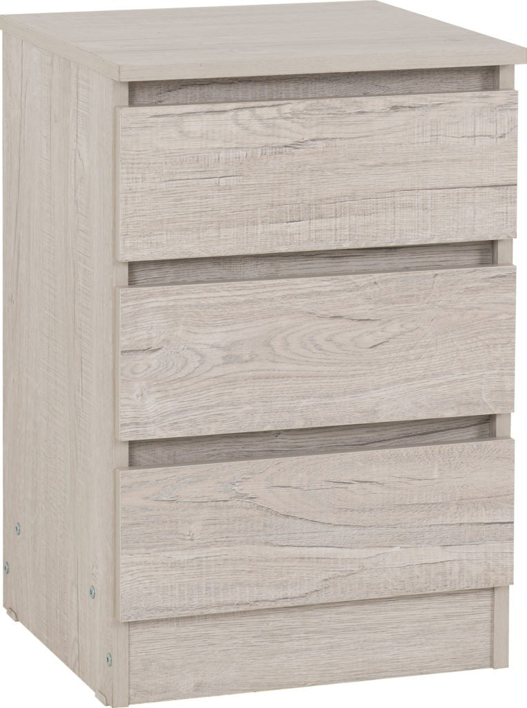 Malvern 3 Drawer Bedside – Multiple Finishes