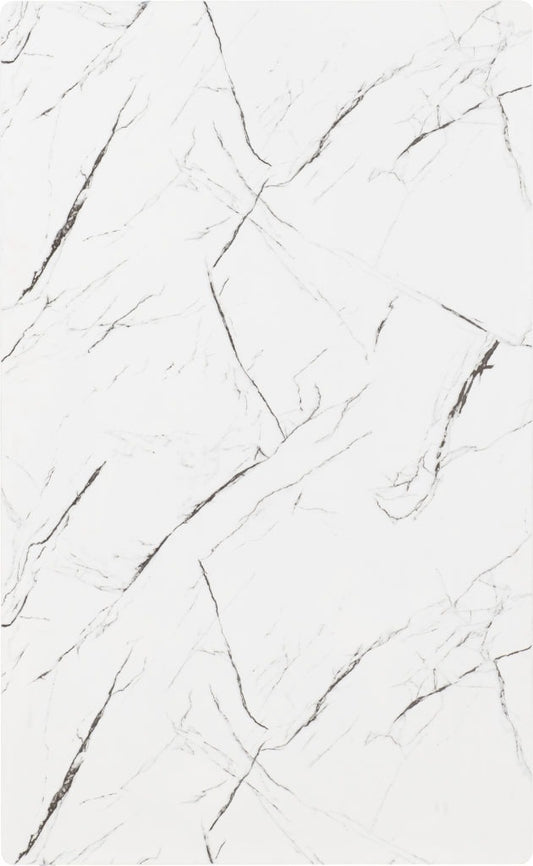 Marlow Dining Table – White Marble Effect (Table Only or Set with 4 Chairs)