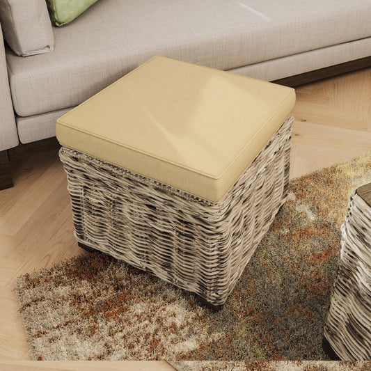 Maya Handmade Kubu Rattan Small Storage Stool