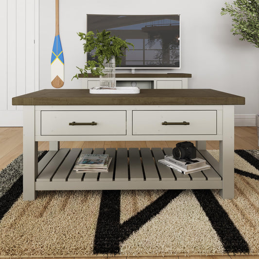 Purbeck Truffle 2 Drawer Coffee Table
