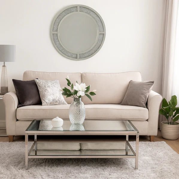 Celeste Round Crystal Mirror SY1703