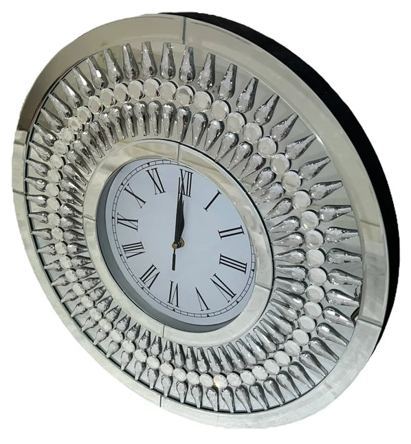 Crystal Tear Drop Wall Clock