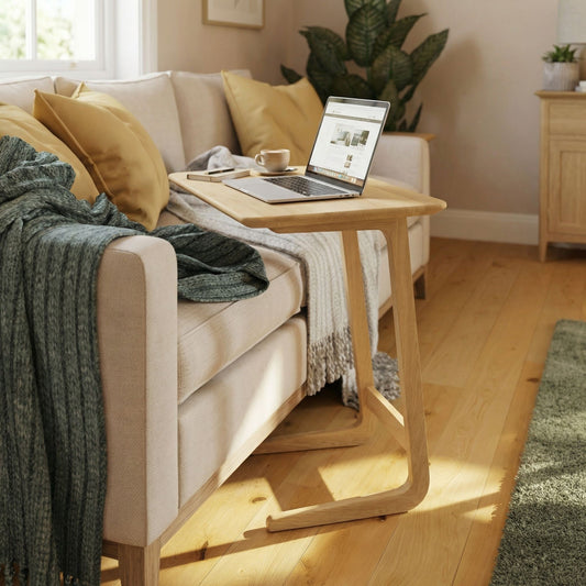 Taberno Oak Sofa Laptop Table