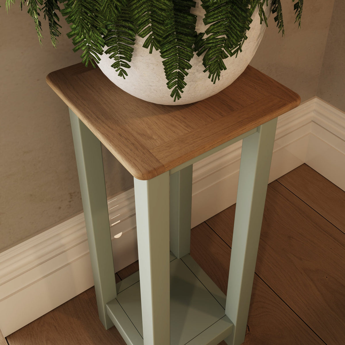 Taberno Oak End Side Table Sage Green