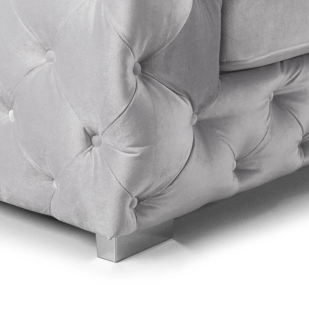 Ashton Corner Sofa – Silver