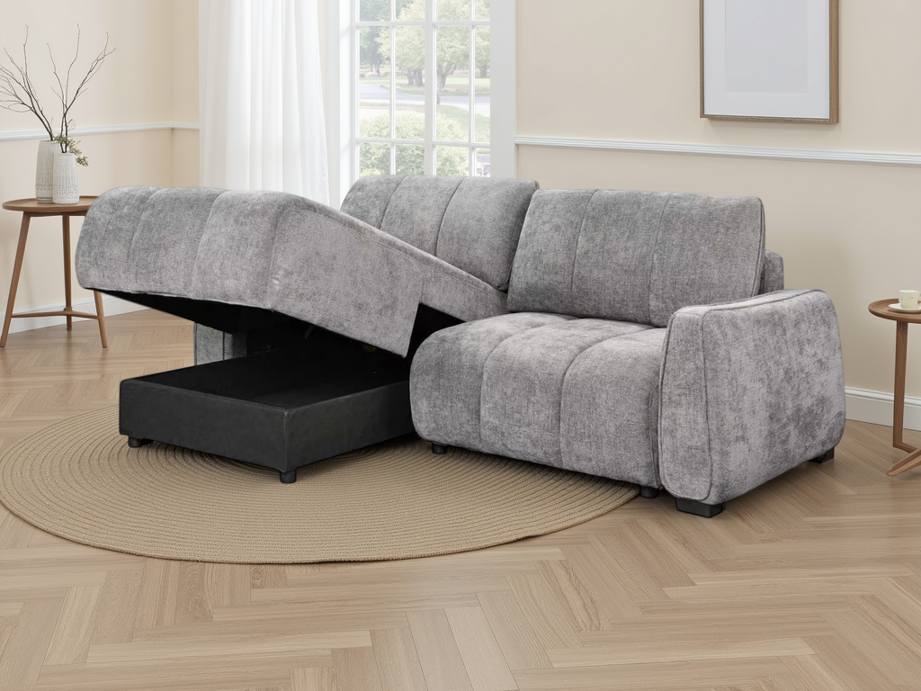 Portland Universal Corner Sofabed Grey