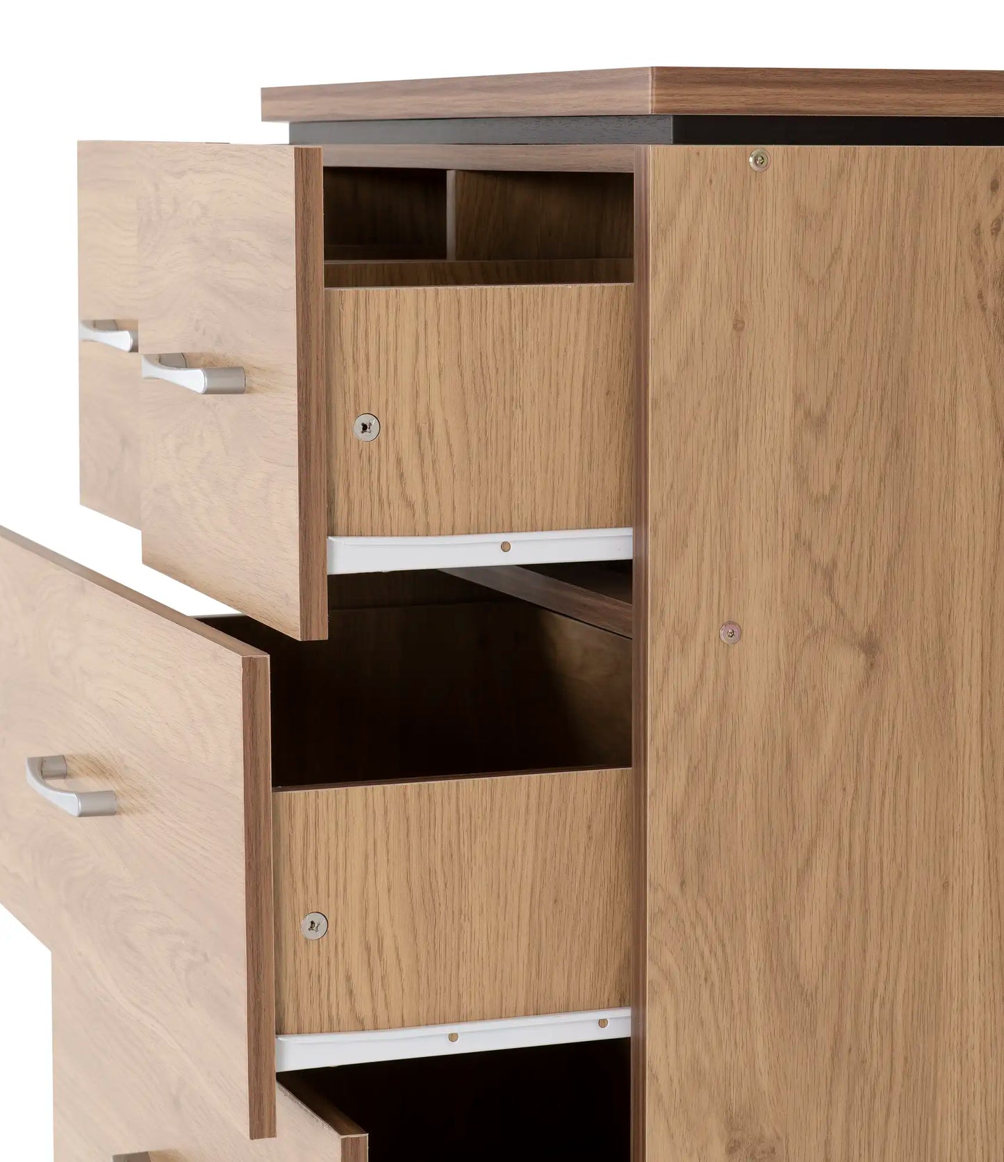 Charles 3+2 Drawer Chest Oak Effect Veneer 2021 06
