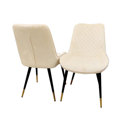 Luna Velvet Dining Chair - ALL COLOURS (Set Of 2)