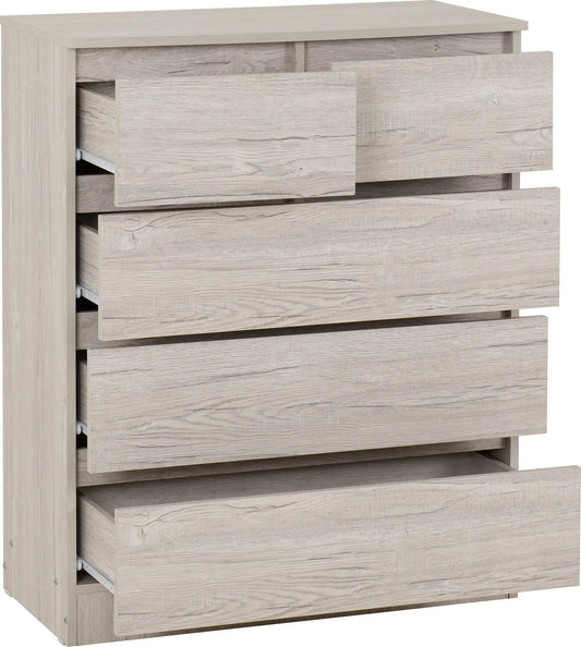 Malvern 3+2 Drawer Chest Urban Snow 2024 02