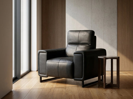 Richmond Electric Recliner Sofa Black Armchair