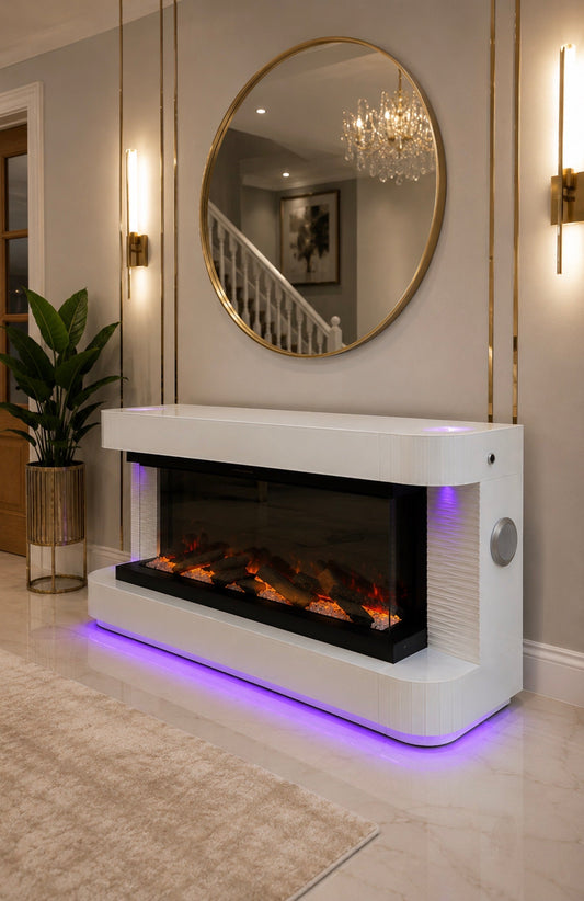Electric Fireplace Suite: Modern Warmth, Timeless Elegance