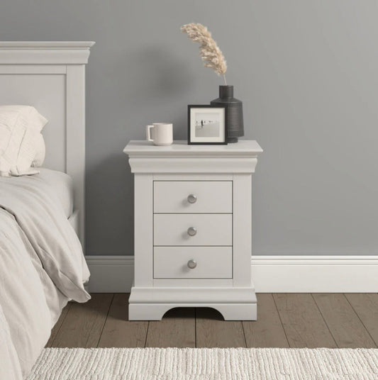 Bordeaux 3 Drawer Bedside – Timeless Style Meets Practical Storage