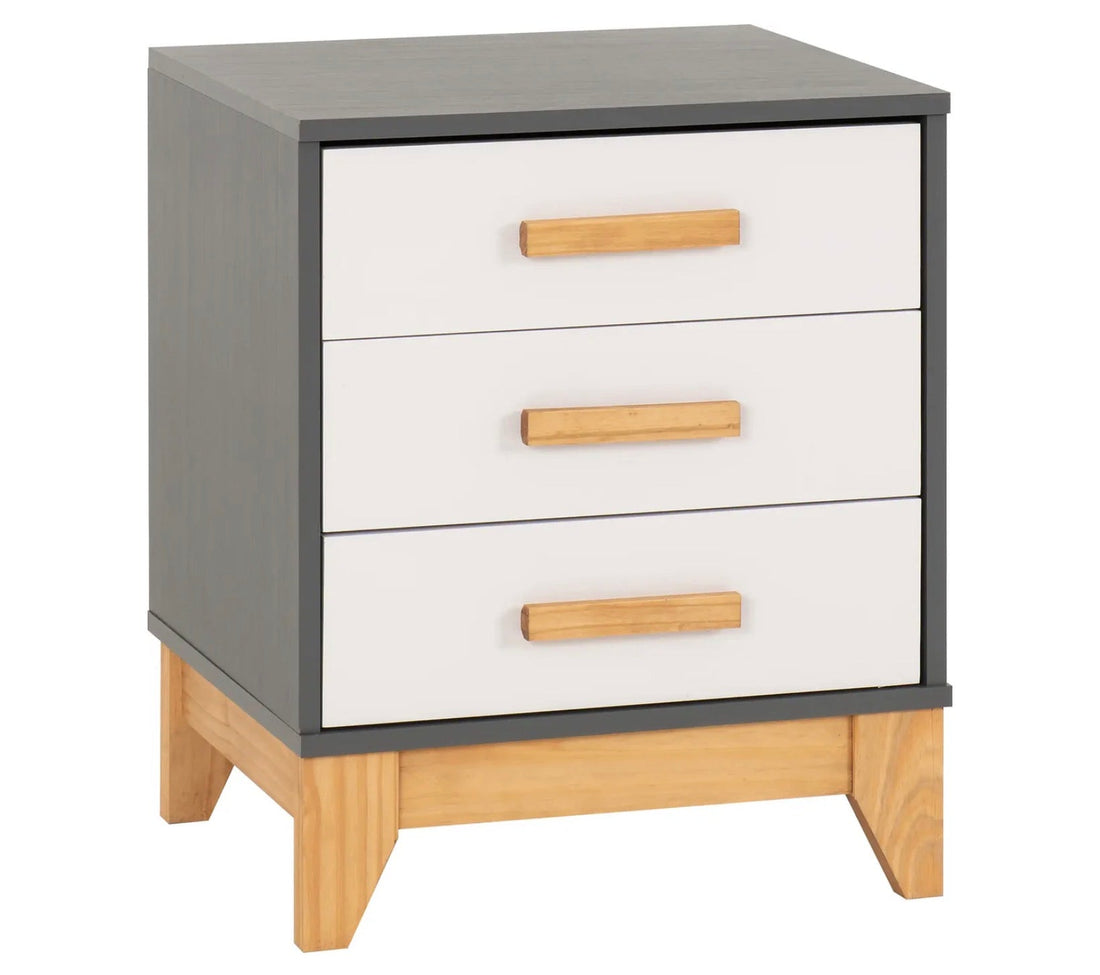 Cleveland 3 Drawer Bedside Cabinet: Stylish Storage for Modern Bedrooms