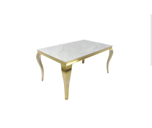 G-Lewis 1.5/1.8m Dining Table – Elegant Marble Effect Dining for Contemporary Homes