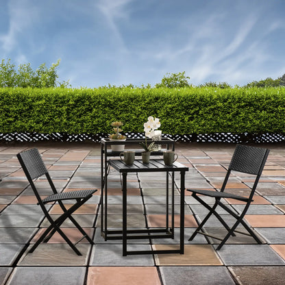 Foldaway 1+2 Garden Set   Black 2024  13