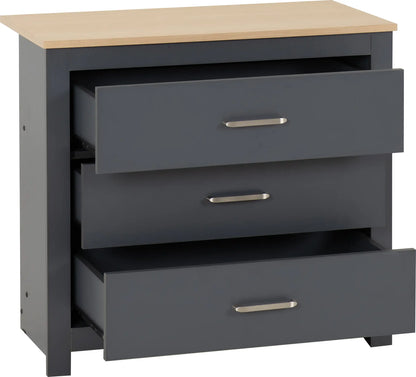 Portland 3 Drawer Chest   Greyoak Effect 2023  02