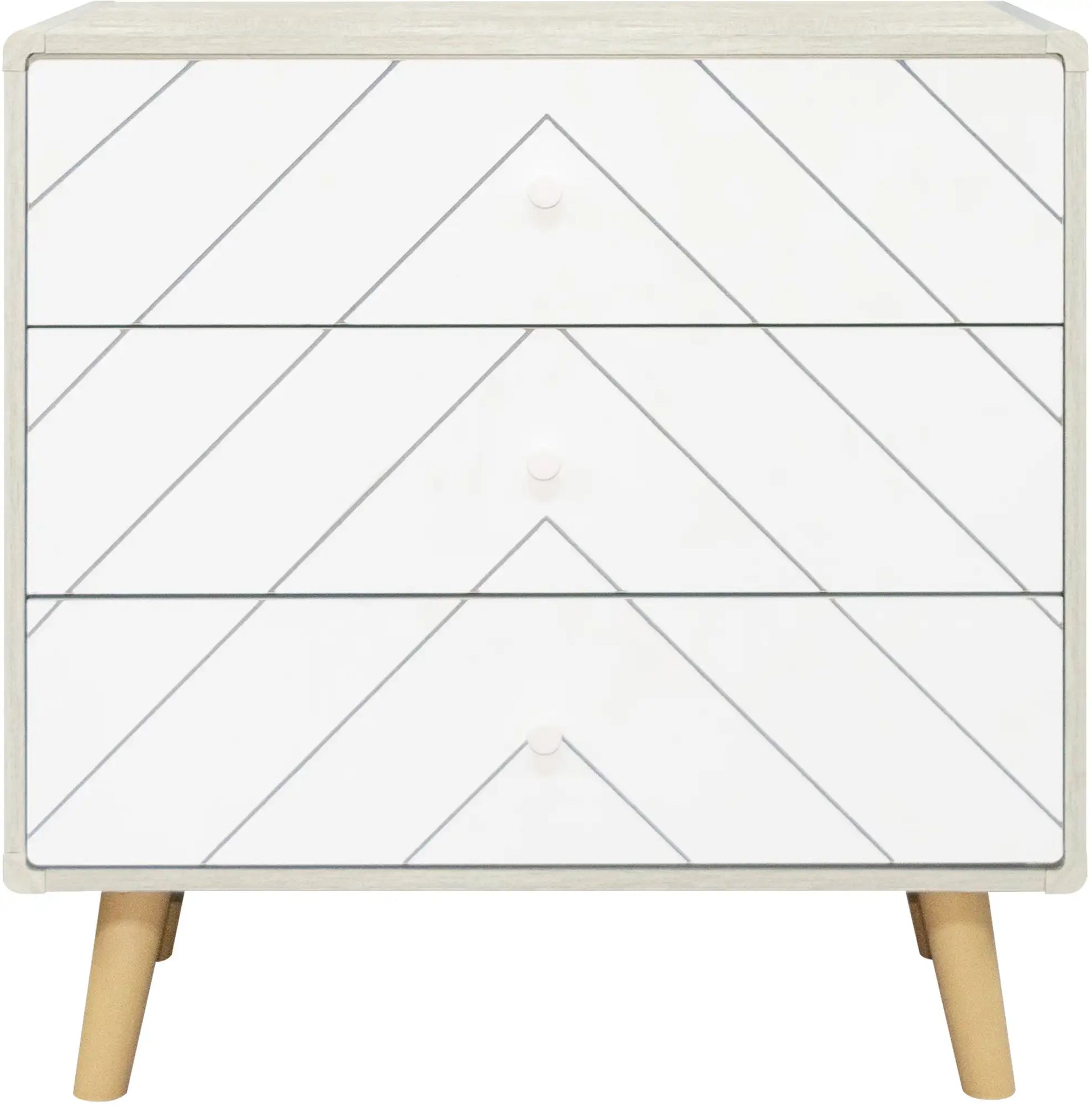 Dixie 3 Drawer Chest   Dusty Greywhite 2022  F02