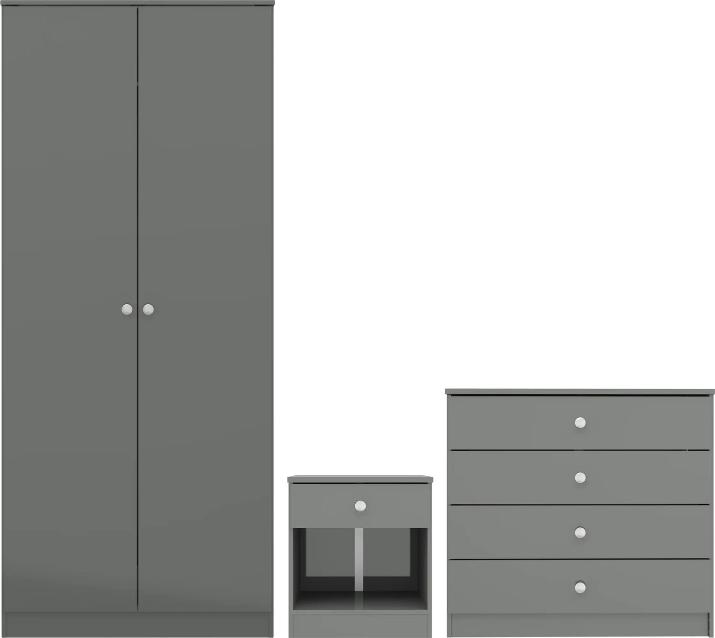 Denver Trio Set   Grey Gloss 2024  F01