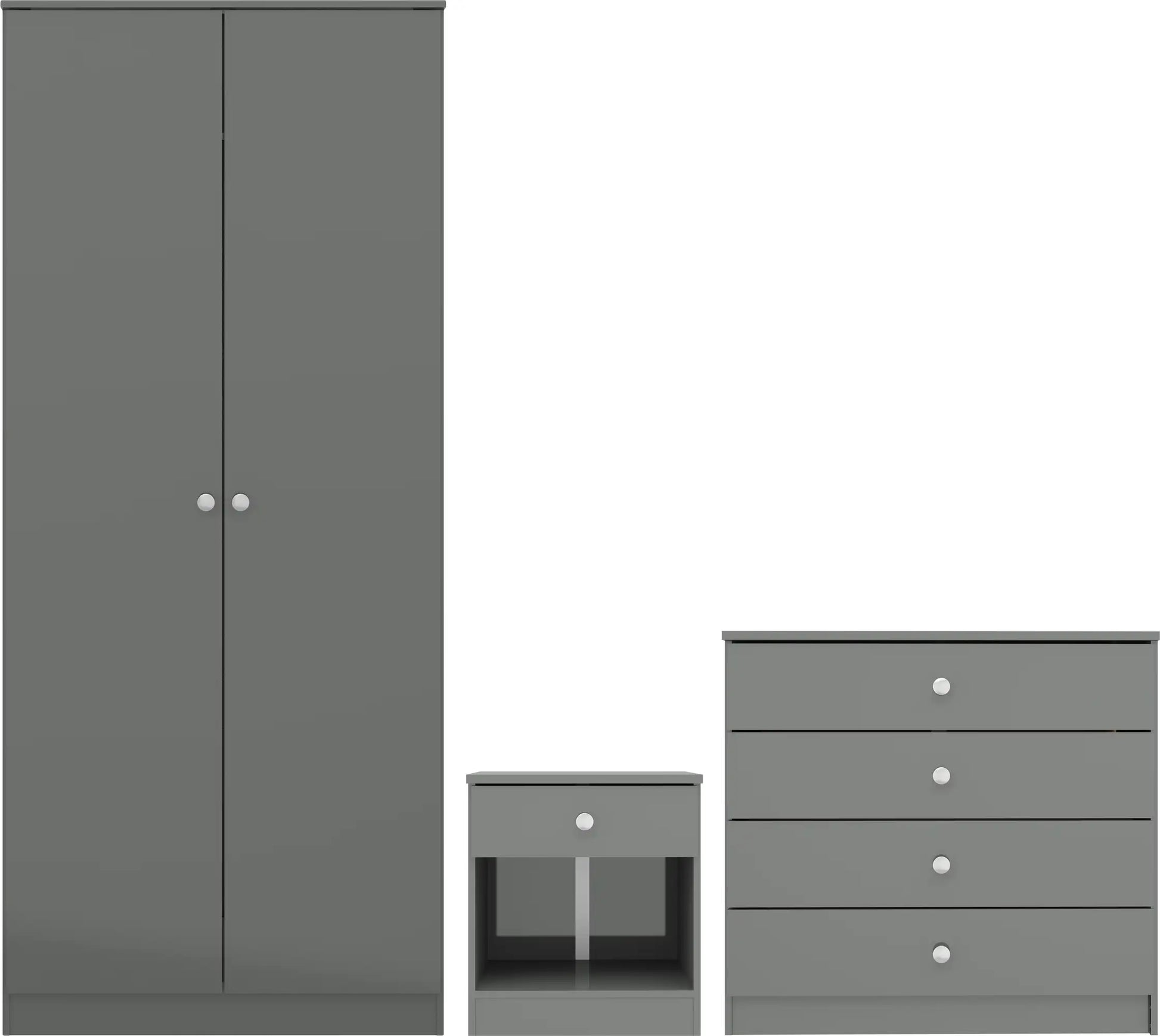 Denver Trio Set   Grey Gloss 2024  F01