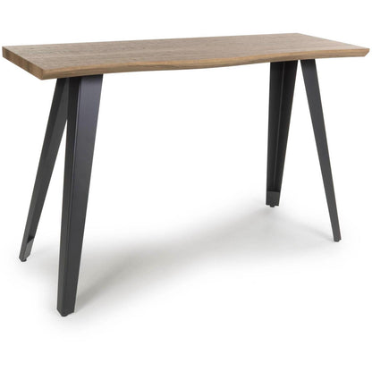 Nassau Wave Edge Console Table - Oak