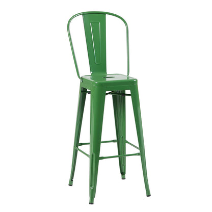 Bistro Pack Of 4 30 Green Bar Chairs