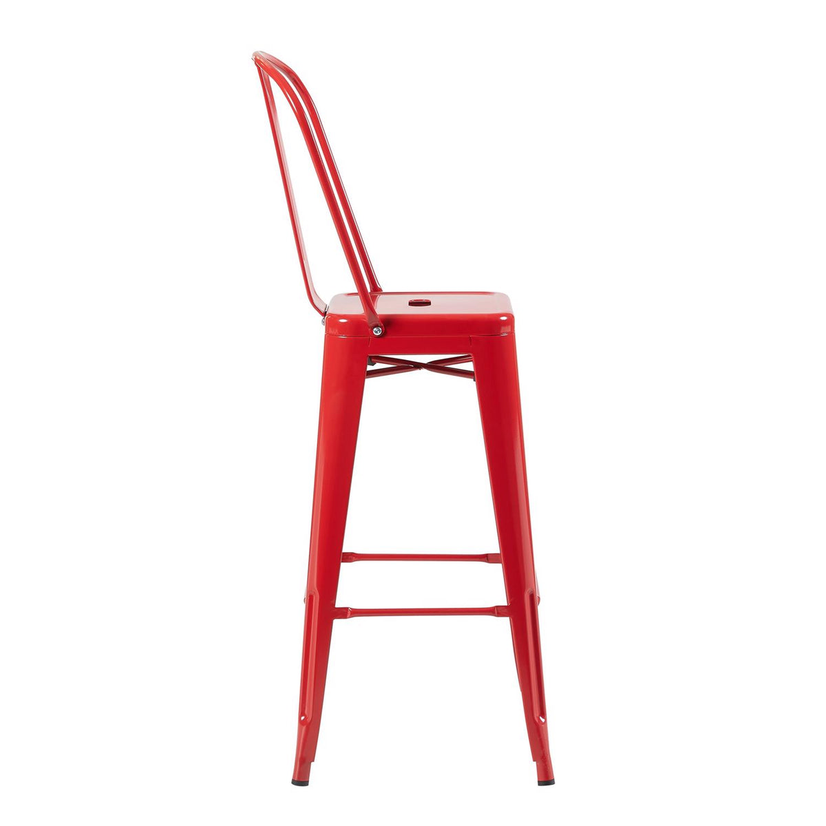Bistro Pack Of 4 30 Red Bar Chairs