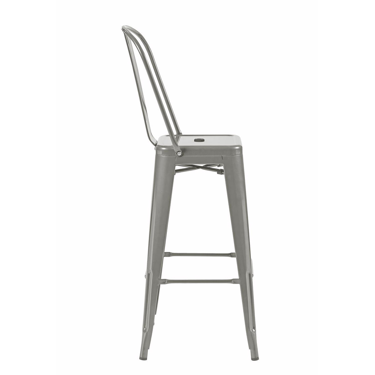 Bistro Pack Of 4 30 Silver Bar Chairs