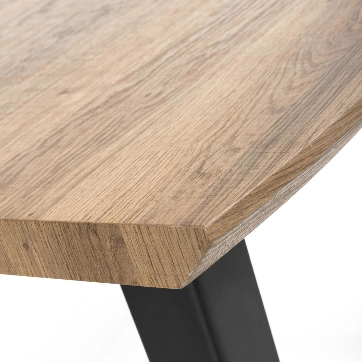 Nassau Wave Edge Lamp Table - Oak