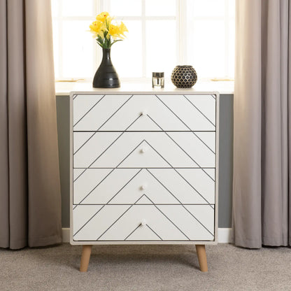 Dixie 4 Drawer Chest   Dusty Greywhite 2024  08