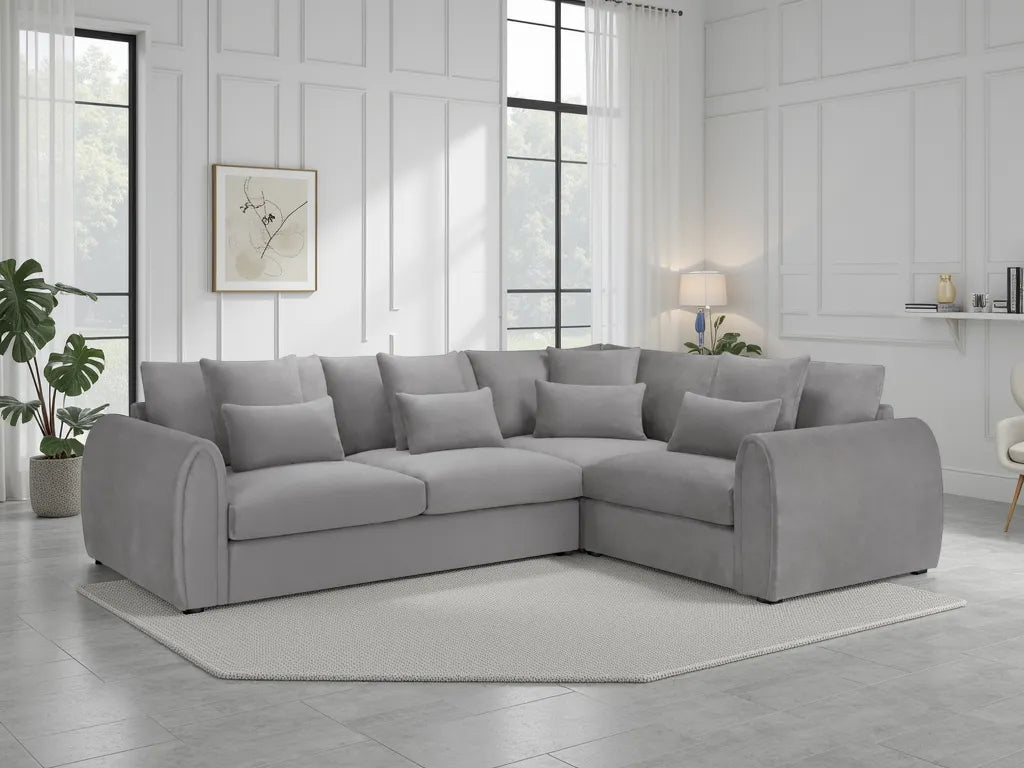 Mirabel Corner Sofa – Grey (Left or Right Hand Facing)