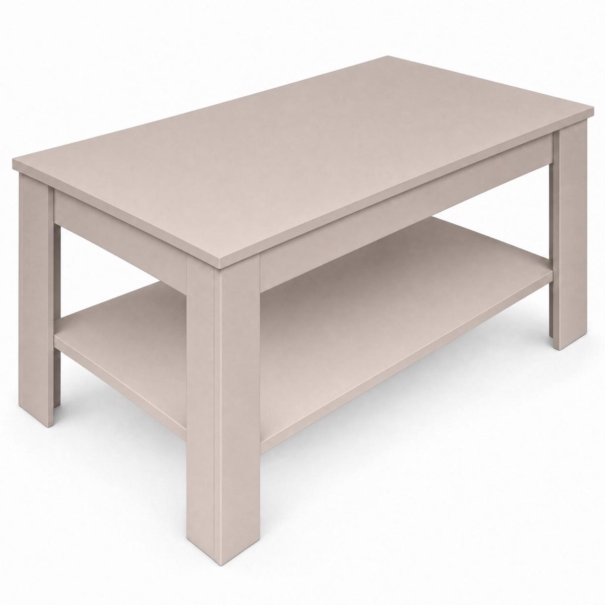 Promo Beige Coffee & Lamp Table Set