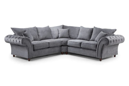 Windsor Fullback Large Corner Sofa – Grey
