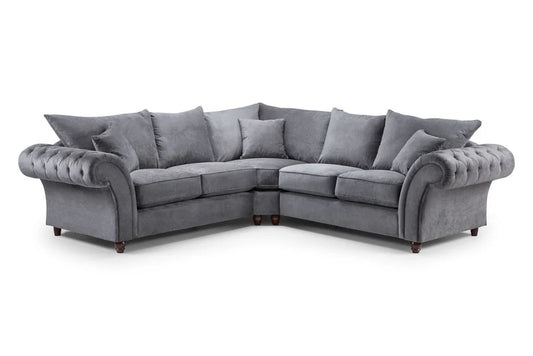 Windsor Fullback Large Corner Sofa – Grey