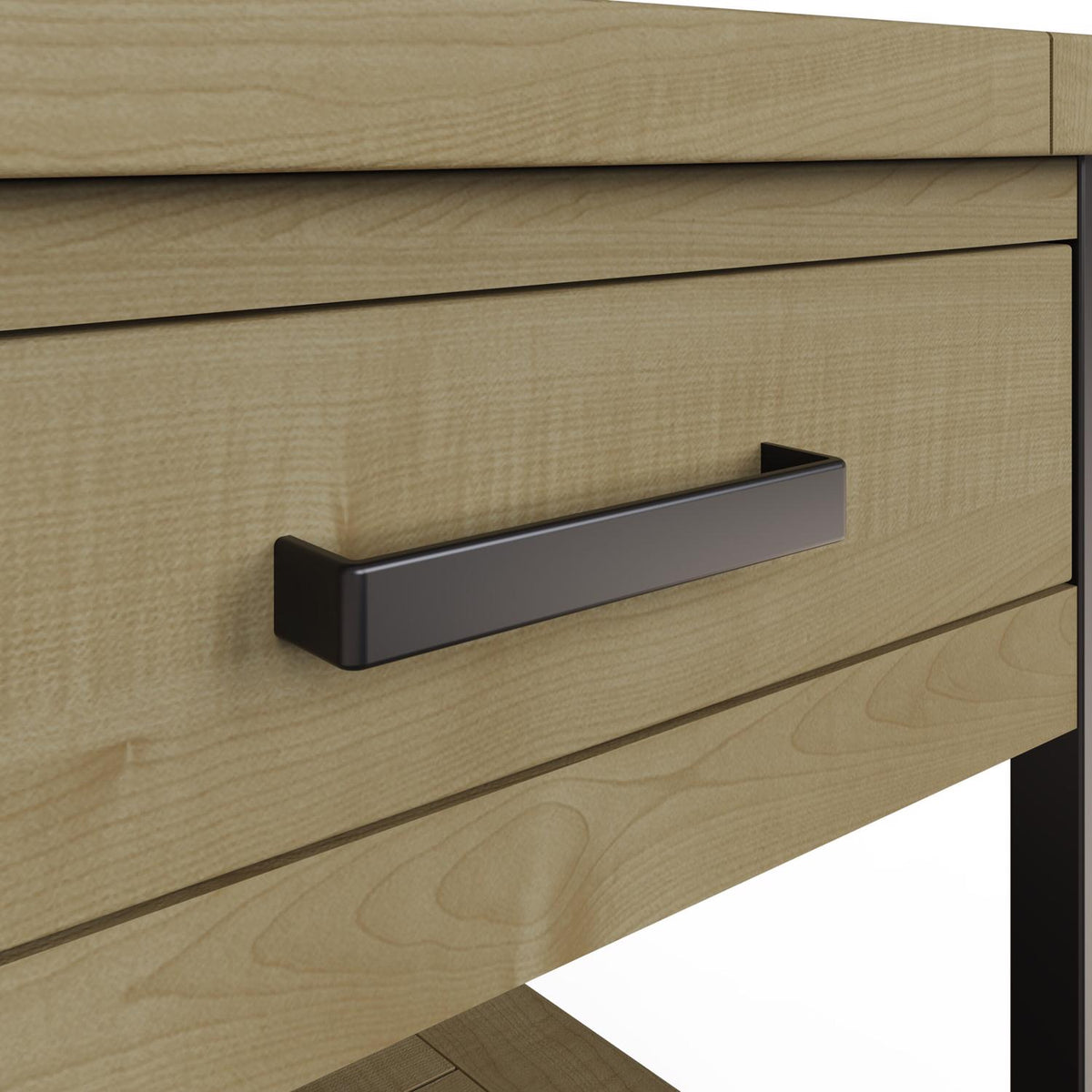 Lowry 1 Drawer Side Table Driftwood Lacquered Solid Reclaimed Pine