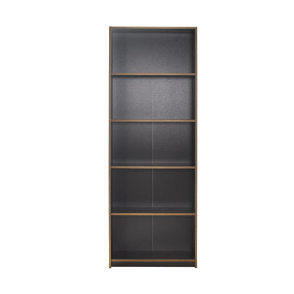 Adore Anthracite Grey Tall 5 Tier Bookcase Shelving Unit